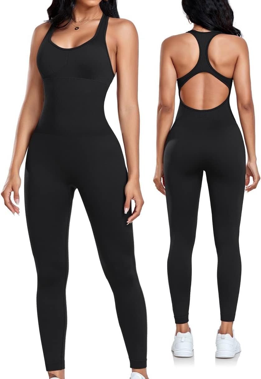 Sexy Women's Gym Jumpsuit Bodycon 