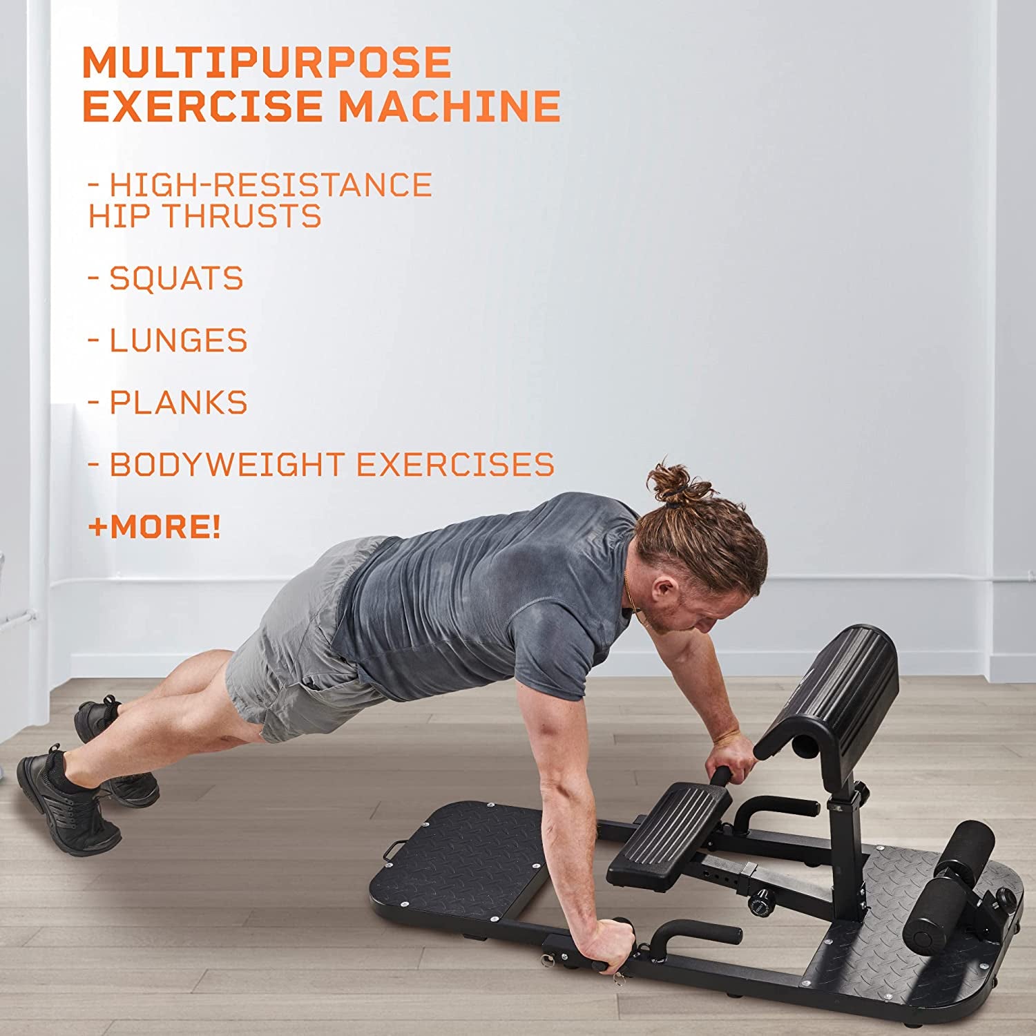 Gluteblast Hip Thrust Machine - Premium Squat & Glute Machine Workout Equipment for at Home Gym 